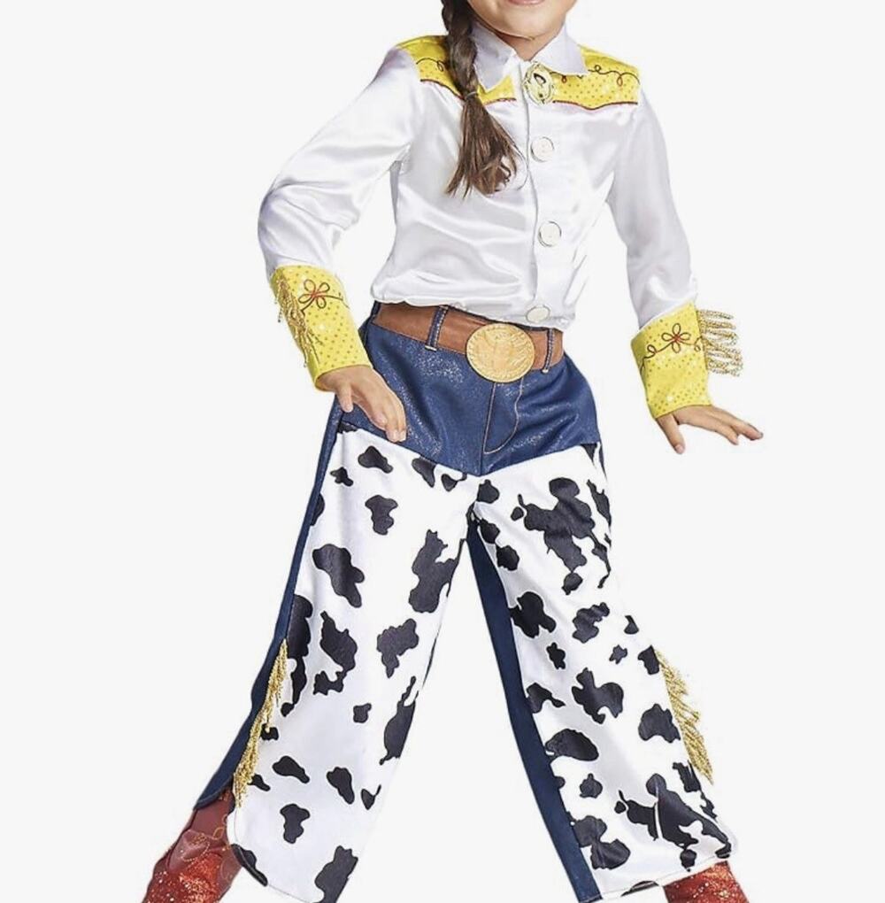NWOT Disney Toy Story Jessie Costume 2 Pc Set -Top Pants Size 4 Dress up